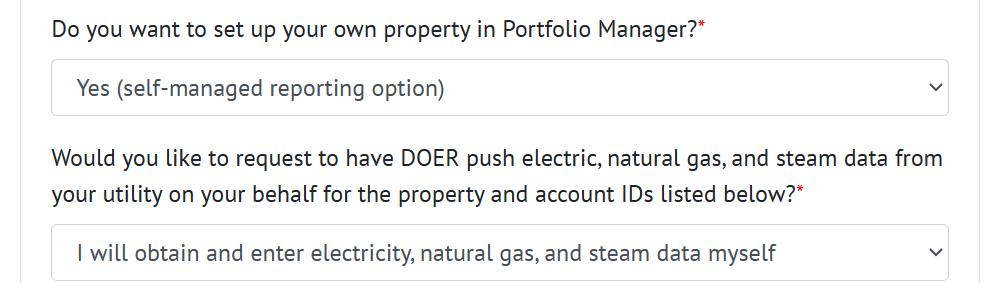 ESPM Screenshot of Property Uses